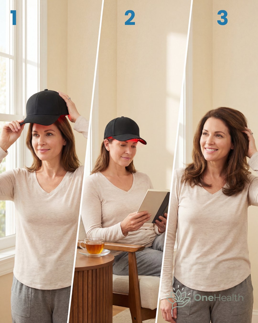 OneHealth Chemo-Care Red Light Therapy Cap